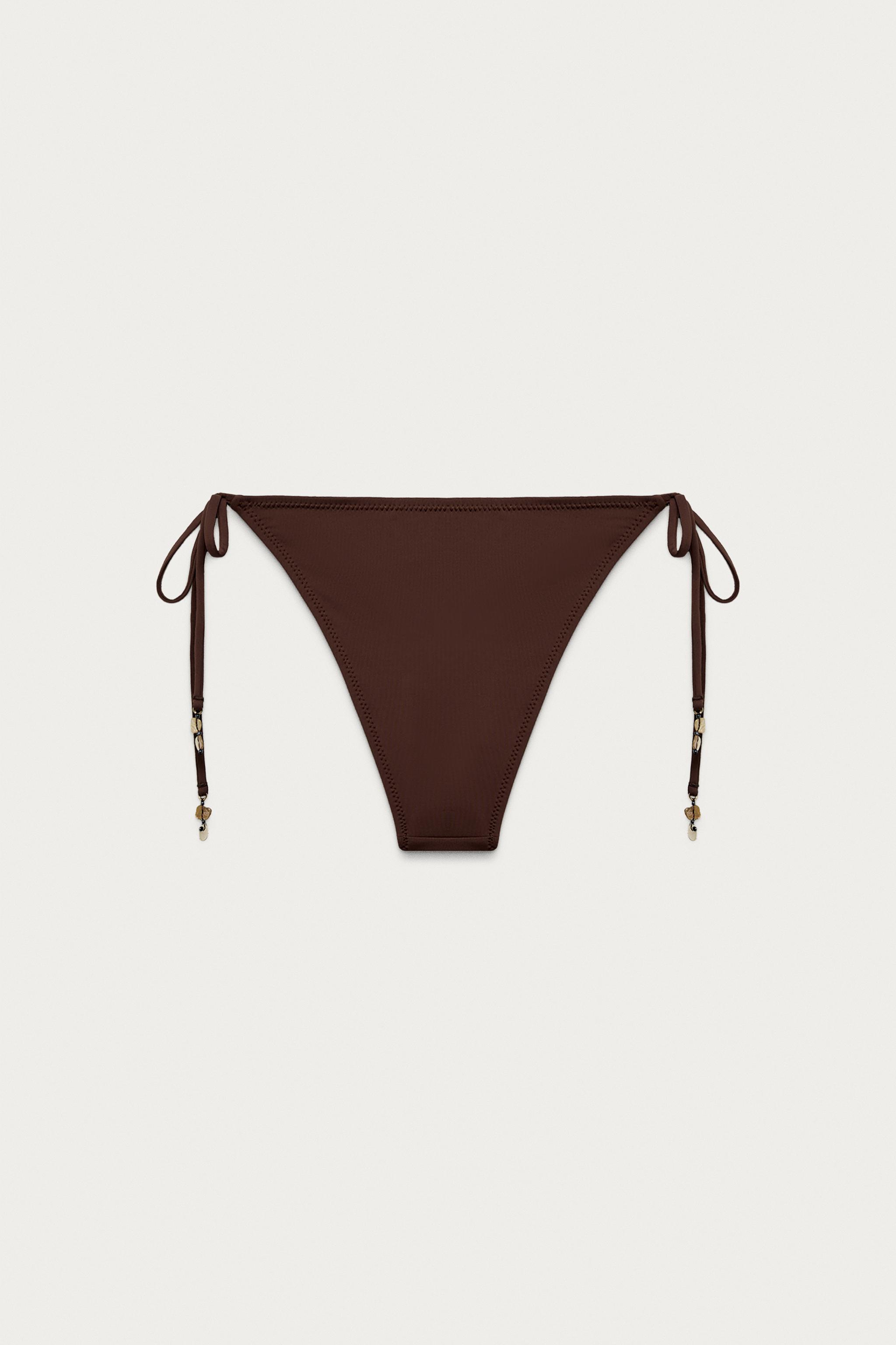 SHELL TIE BIKINI BOTTOMS MARISA BERENSON X ZARA